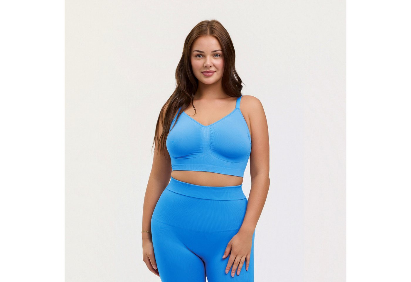 Creamy Fabrics Bügelloser BH Comfort Bralette-Silver Lake Blue-5XL (1-tlg) Figurformend Creamy Fabrics Bügelloser BH Comfort Bralette-Silver Lake Blue-5XL (1-tlg) Figurformend von Creamy Fabrics