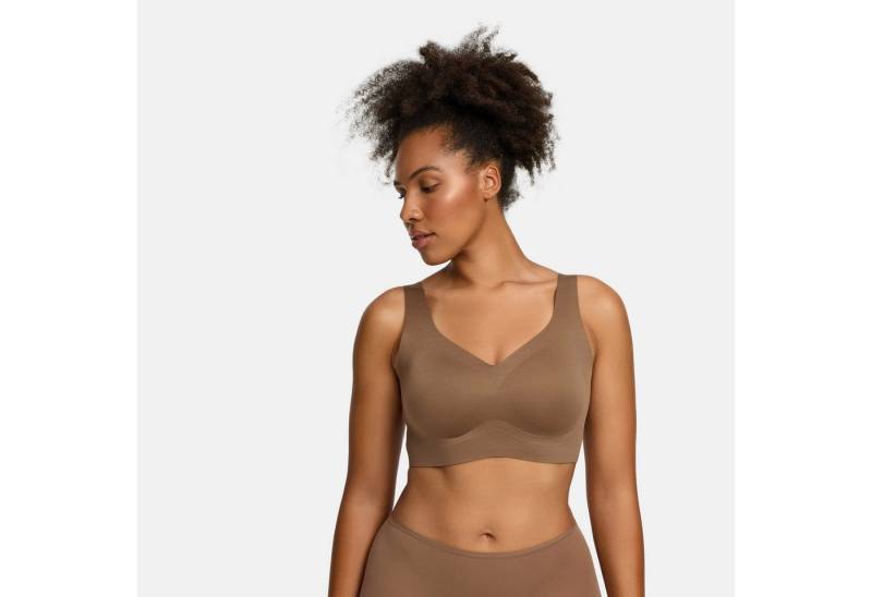 Creamy Fabrics Soft-BH Comfort Minimizer Back Support BH-Caramel-3XL (1-tlg) von Creamy Fabrics