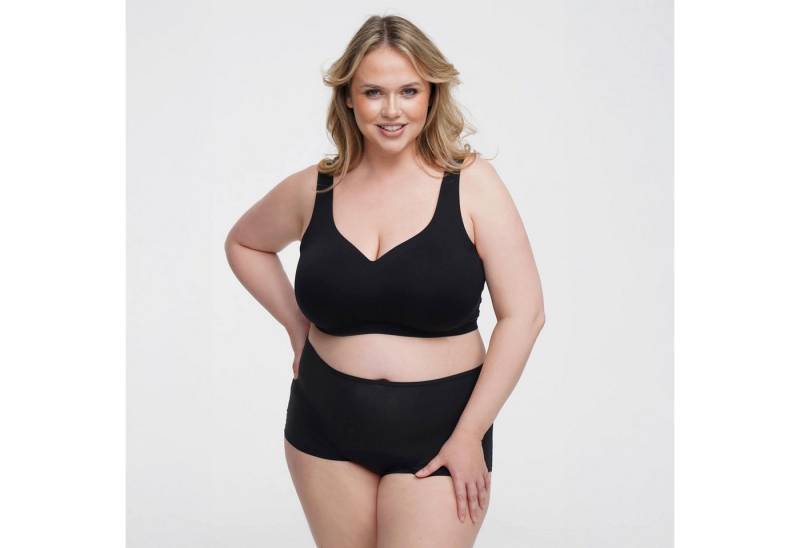 Creamy Fabrics Soft-BH Comfort Minimizer Back Support BH-Schwarz-3XL (1-tlg) von Creamy Fabrics