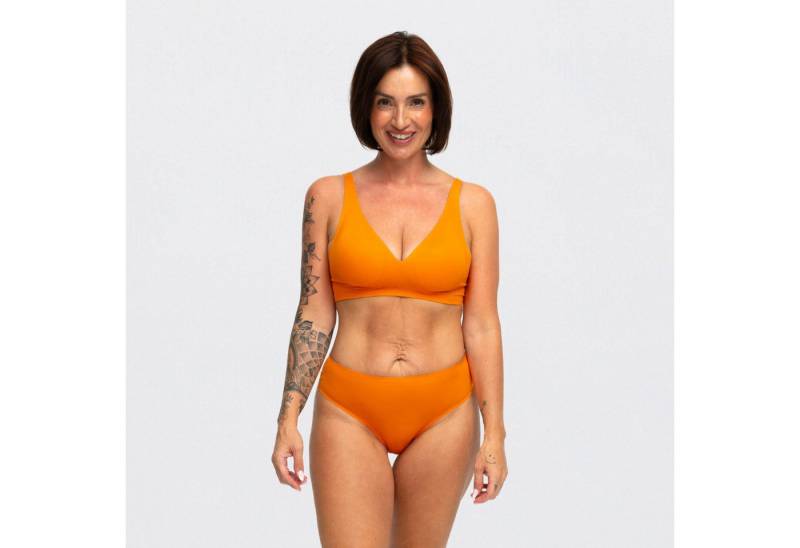 Creamy Fabrics Soft-BH Comfort Push up BH mit Spitze-Sunset Orange-XS (1-tlg) von Creamy Fabrics