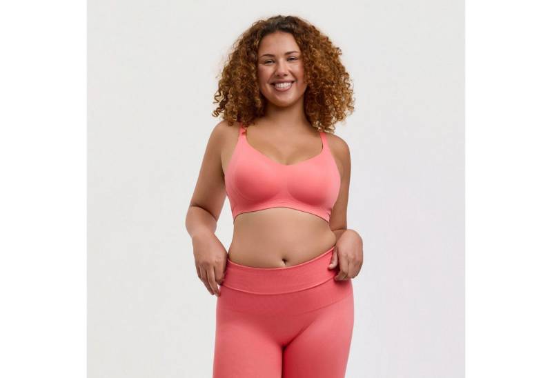 Creamy Fabrics Bügelloser BH Seamless Compact Push-Up BH-Coral-XS von Creamy Fabrics