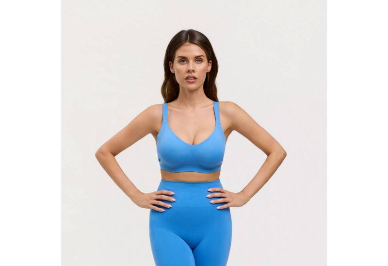 Creamy Fabrics Bügelloser BH Seamless Compact Push-Up BH-Silver Lake Blue-XS von Creamy Fabrics