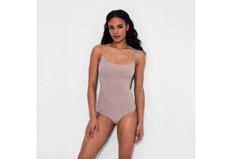 Creamy Fabrics Miederbody Cami Bodysuit String-Rose Wood-L (1-tlg) Figurformend von Creamy Fabrics