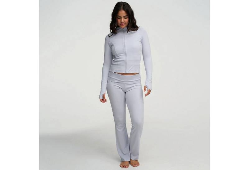 Creamy Fabrics Hausanzug Cotton Body Fitted Zipper Jacke-Artic Ice-M von Creamy Fabrics