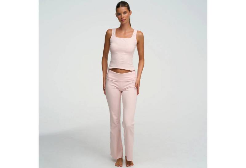 Creamy Fabrics Hausanzug Cotton Tanktop mit eckigem Ausschnitt-Crystal Pink-L (1 tlg) von Creamy Fabrics