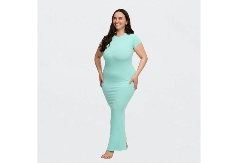 Creamy Fabrics Jerseykleid Ribbed T-Shirt Maxikleid-Mint-XS (1-tlg) Creamy Fabrics Jerseykleid Ribbed T-Shirt Maxikleid-Mint-XS (1-tlg) von Creamy Fabrics