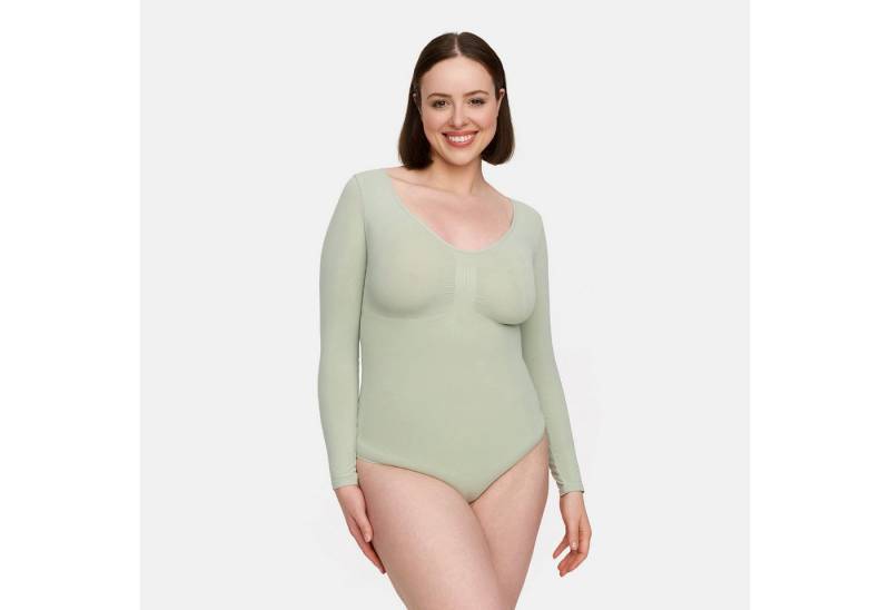 Creamy Fabrics Miederbody Bodysuit Sculpting Shapewear Longsleeve mit String-Sage Green-XS (1-tlg) Figurformend Creamy Fabrics Miederbody Bodysuit Sculpting Shapewear Longsleeve mit String-Sage Green-XS (1-tlg) Figurformend von Creamy Fabrics