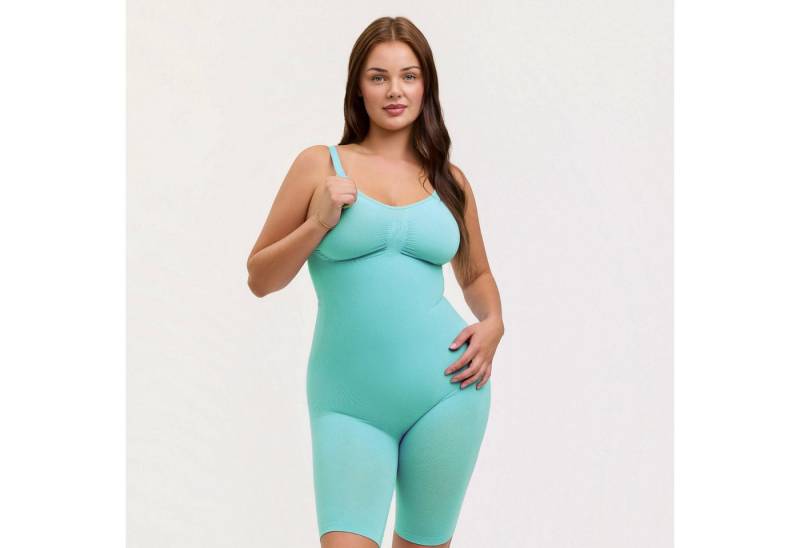 Creamy Fabrics Miederbody Bodysuit Sculpting Shapewear mit Shorts (2)-Mint-XL (1-tlg) Figurformend von Creamy Fabrics