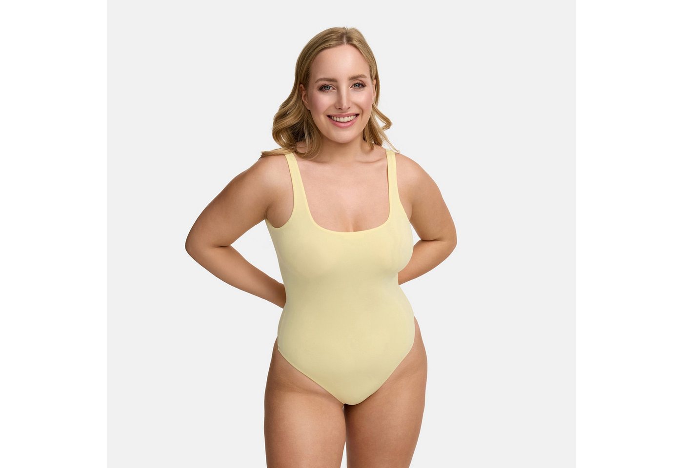 Creamy Fabrics Miederbody Low Back - Body-Baby Yellow-L von Creamy Fabrics