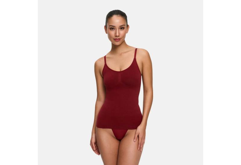 Creamy Fabrics Miederbody Shaping Cami (2)-Wine Red-4XL (1-tlg) von Creamy Fabrics