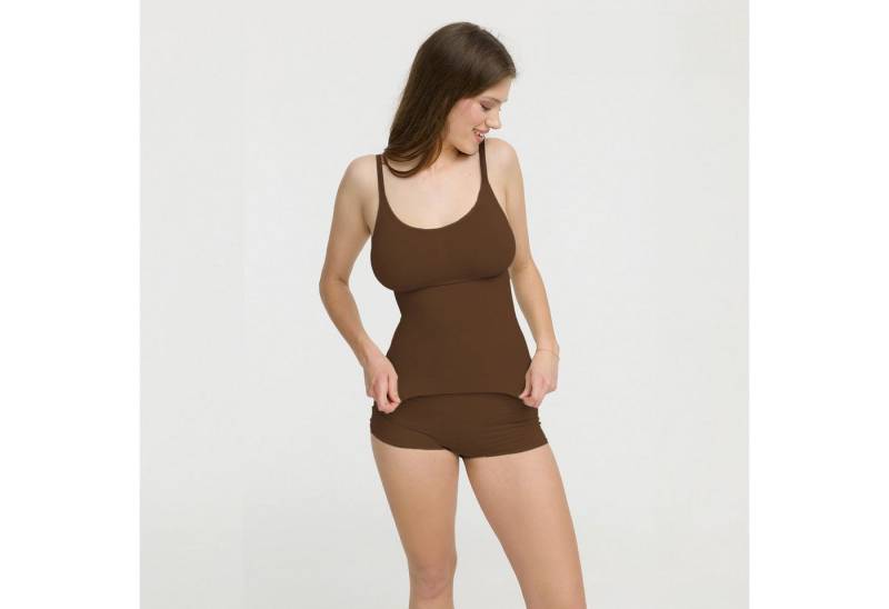 Creamy Fabrics Miederbody Shaping Cami-Braun-XS (1-tlg) von Creamy Fabrics
