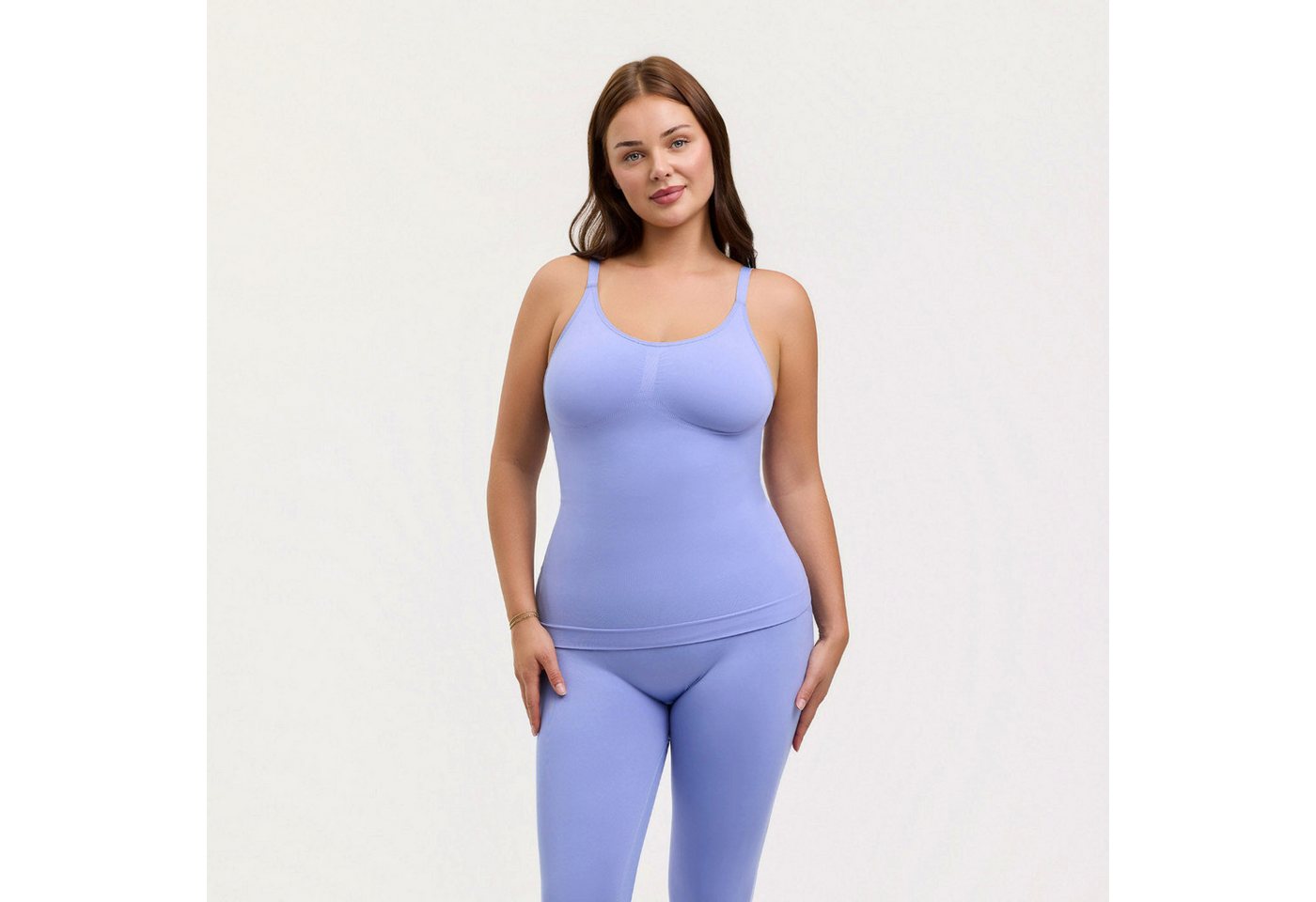 Creamy Fabrics Miederbody Shaping Unterhemd (2)-Soft Violet-2XL von Creamy Fabrics