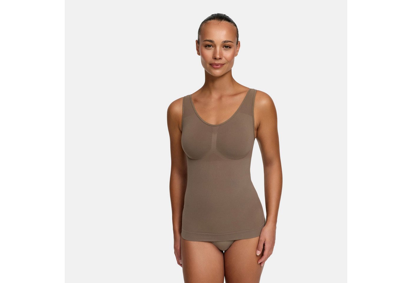 Creamy Fabrics Miederbody Shaping Unterhemd (2)-Taupe-XS von Creamy Fabrics