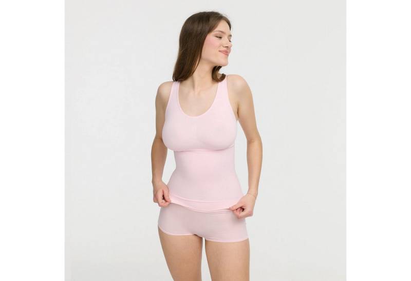 Creamy Fabrics Miederbody Shaping Unterhemd-Baby Pink-XL (1-tlg) von Creamy Fabrics