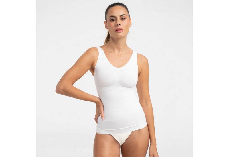Creamy Fabrics Miederbody Shaping Unterhemd-Weiß-3XL (1-tlg) von Creamy Fabrics