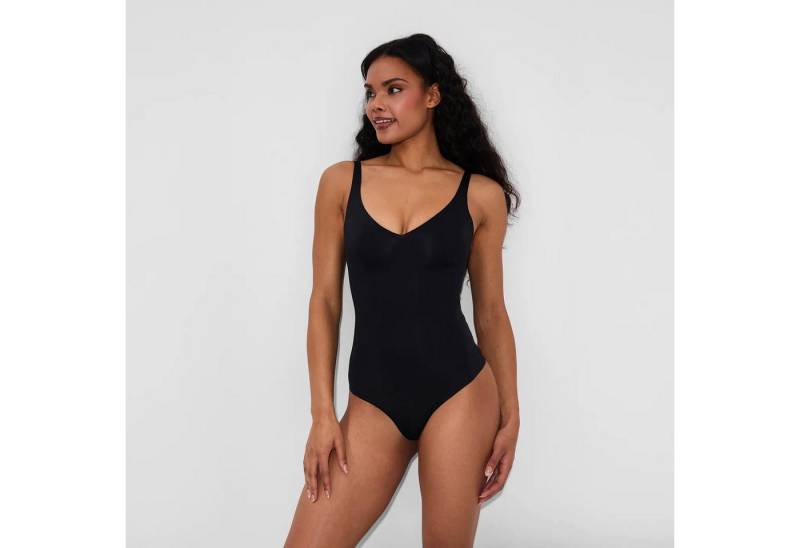 Creamy Fabrics Miederbody Shiny Sculpting String-Body-Schwarz-M (1-tlg) Figurformend von Creamy Fabrics