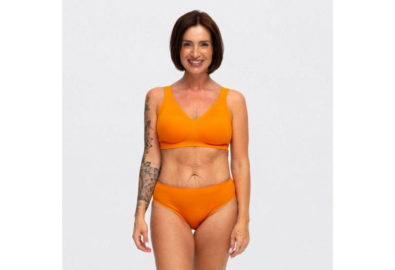Creamy Fabrics Soft-BH Comfort Push-Up BH (2)-Sunset Orange-2XL (1-tlg) von Creamy Fabrics