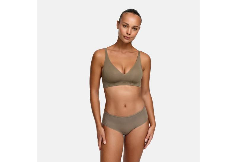 Creamy Fabrics Soft-BH Comfort Push-Up BH (2)-Taupe-S (1-tlg) von Creamy Fabrics