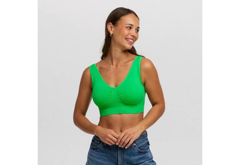 Creamy Fabrics Soft-BH Comfy Bra-Poison Green-S (1-tlg) von Creamy Fabrics