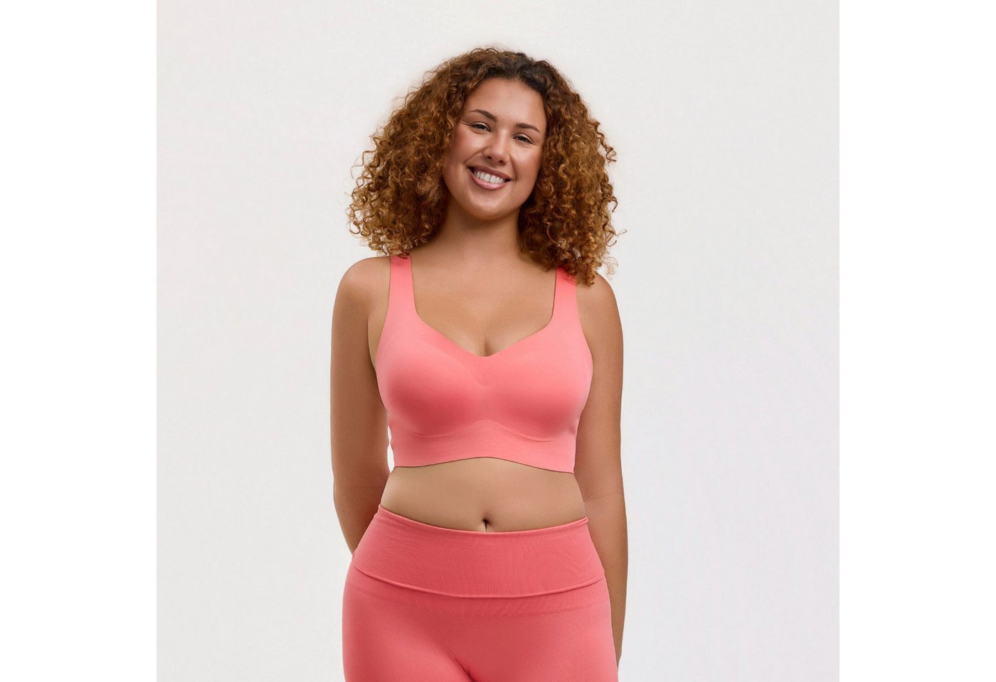 Creamy Fabrics Soft-BH Comfort Minimizer Back Support BH-Coral-2XL (1-tlg) von Creamy Fabrics