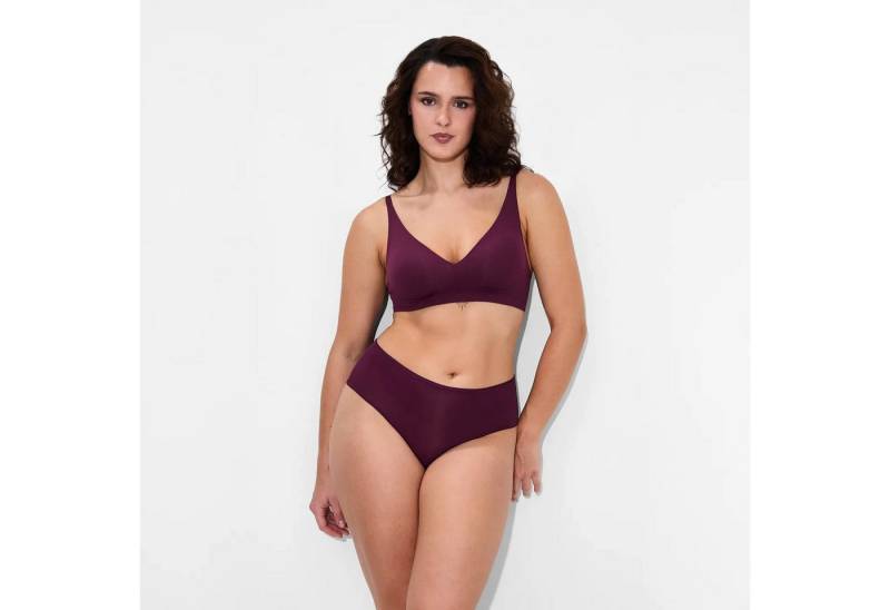 Creamy Fabrics Soft-BH Comfort Push-Up BH (2)-Burgundy-XL (1-tlg) von Creamy Fabrics