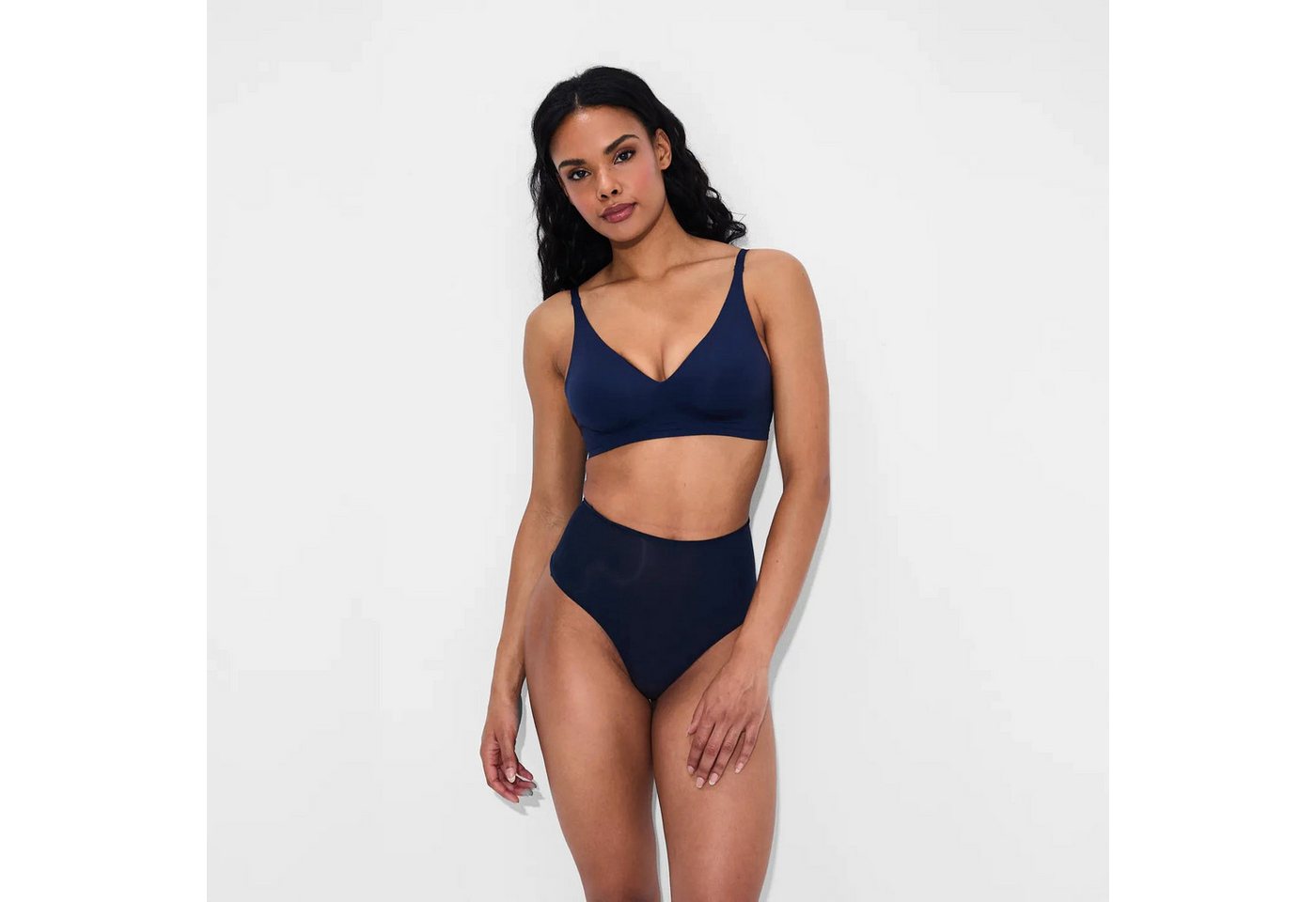 Creamy Fabrics Soft-BH Comfort Push-Up BH (2)-Navy Blue-S (1-tlg) von Creamy Fabrics