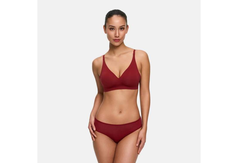Creamy Fabrics Soft-BH Comfort Push-Up BH (2)-Wine Red-2XL (1-tlg) von Creamy Fabrics