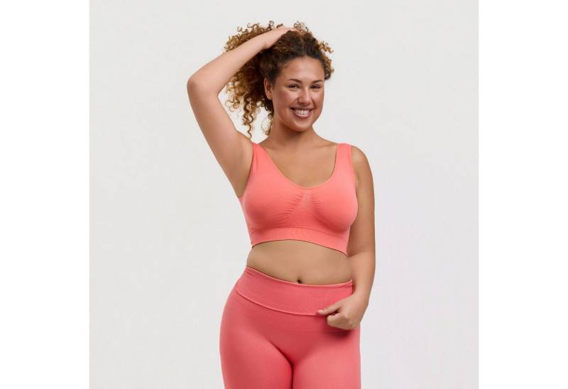 Creamy Fabrics Soft-BH Comfy Bra-Coral-L (1-tlg) von Creamy Fabrics