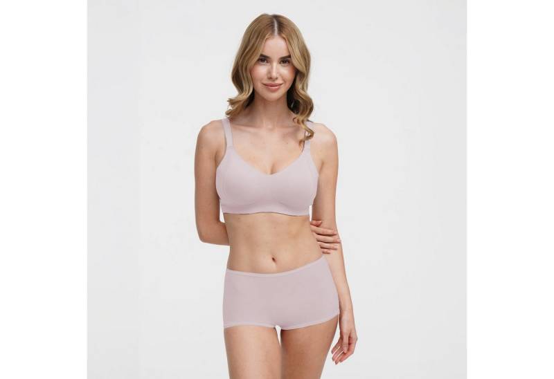 Creamy Fabrics Soft-BH Seamless Compact Push-Up BH-Pink-L (1-tlg) von Creamy Fabrics