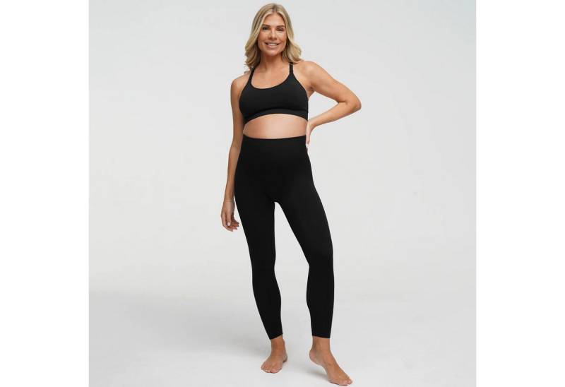 Creamy Fabrics Umstandsleggings Seamless Umstandsleggings-Schwarz-M (1-tlg) von Creamy Fabrics