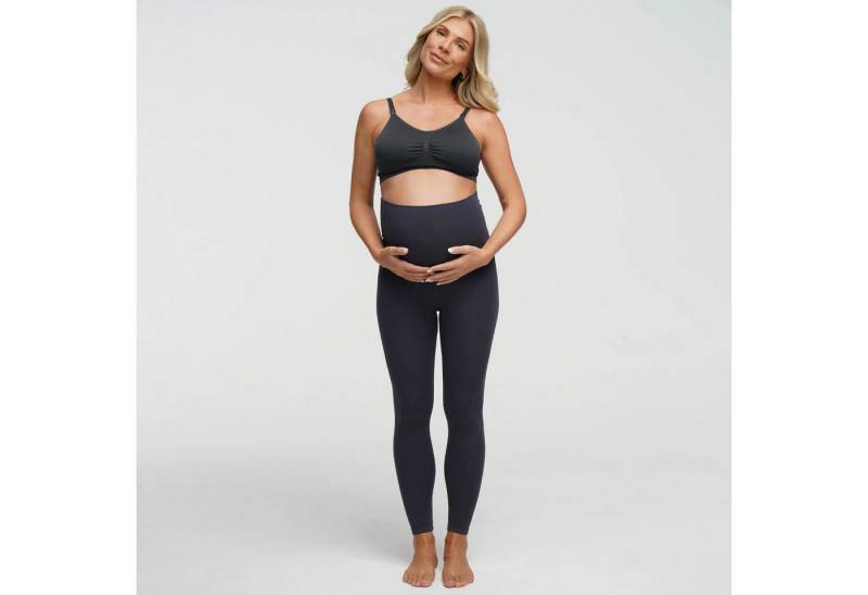Creamy Fabrics Umstandsleggings Seamless Umstandsleggings mit hohem Bund-Anthrazit-L (1-tlg) von Creamy Fabrics