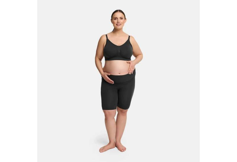 Creamy Fabrics Umstandsleggings Seamless Umstandsshorts mit hohem Bund-Dark Anthrazit-S (1-tlg) von Creamy Fabrics