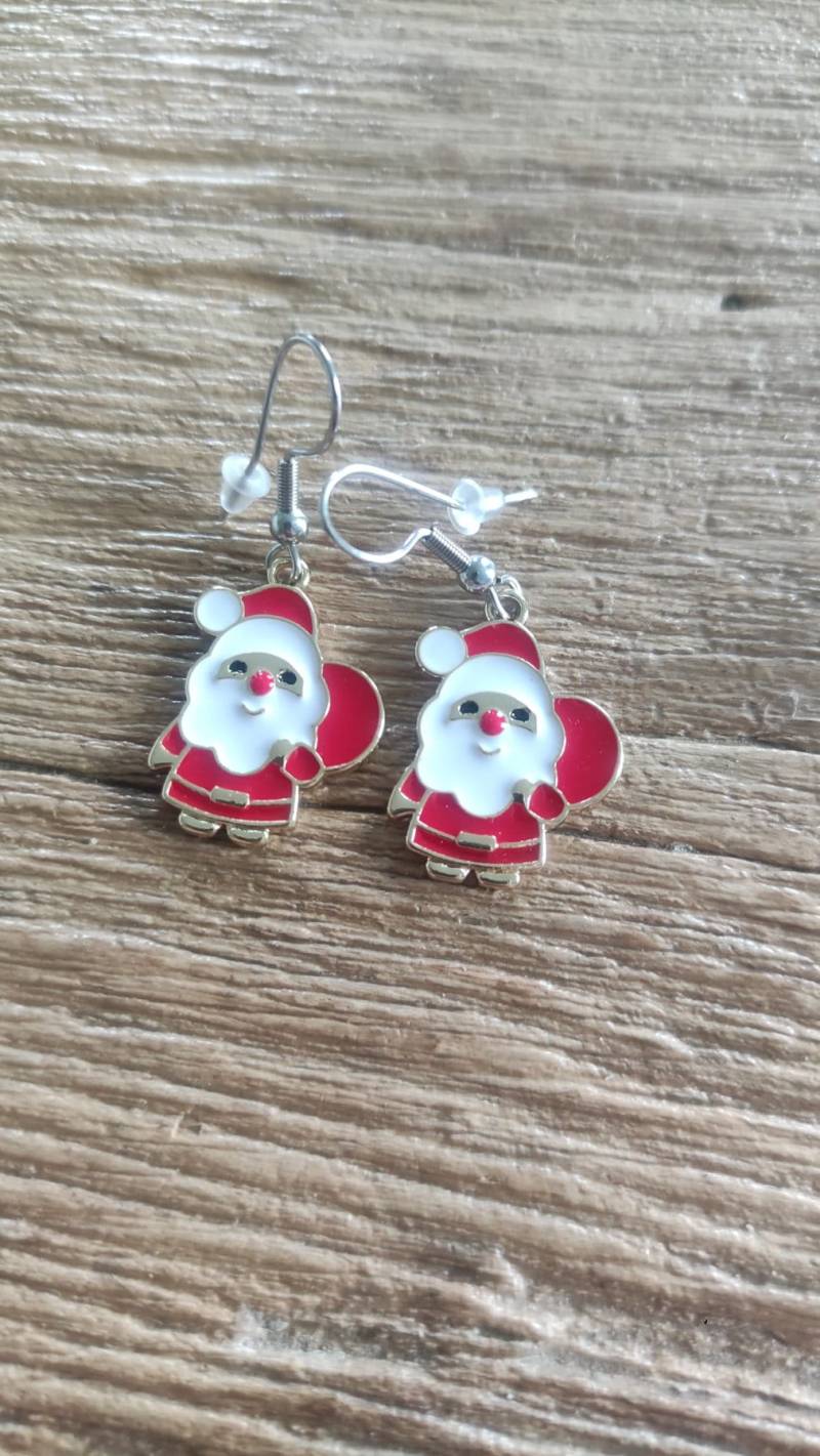 Weihnachtsmann-Ohrringe Weihnachtsmann-Ohrringe von CreasFimoCindy