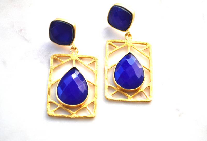 Handmade Perlen Tropfen Ohrringe Silber Ton Zierliche Schmuck Handmade Perlen Tropfen Ohrringe Silber Ton Zierliche Schmuck von Creasebysurekha