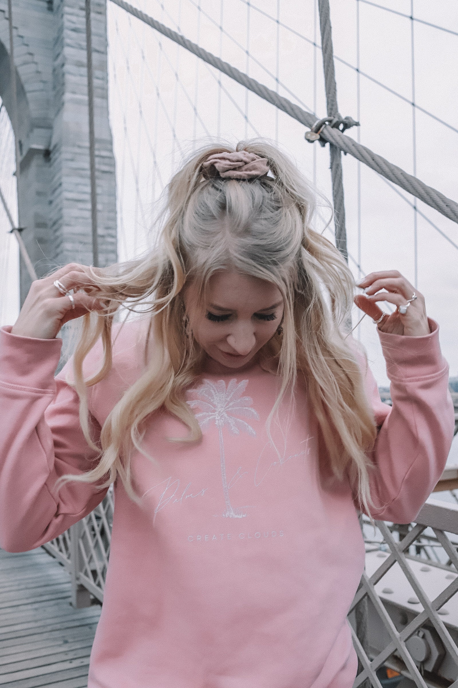 Palms & Coconuts - Organic Basic Unisex Sweatshirt // Design By Create Clouds von CreateClouds