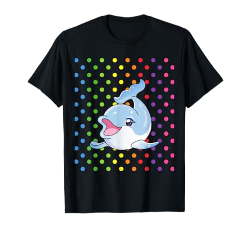 Nette Delphin Geschenke Kawaii Delphin Chibi Delfine Für Mädchen T-Shirt von Created By Bella