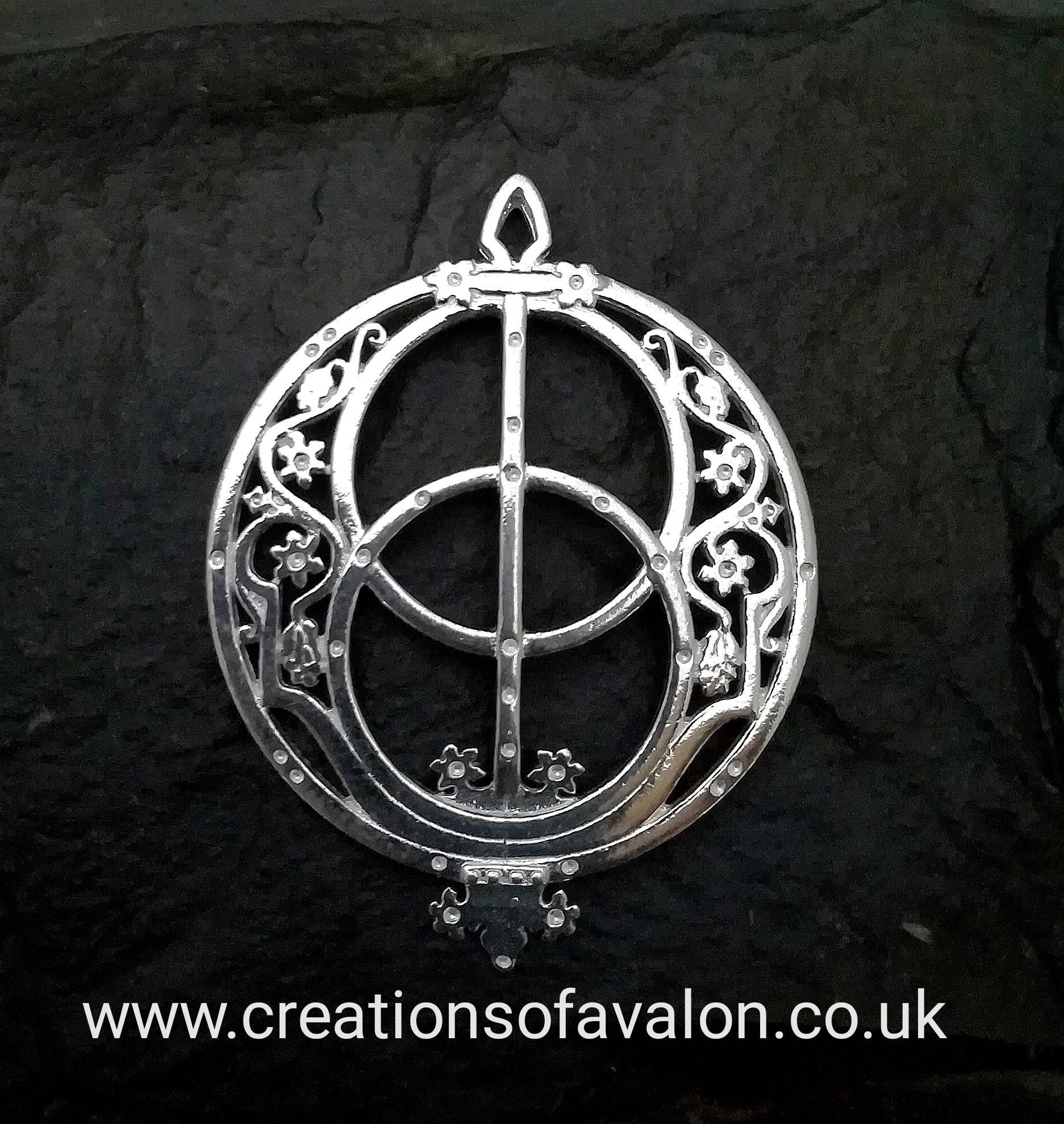 sterling Silber Und Messing Vesica Picis Anhänger.kleine Große Größen von CreatedInAvalon