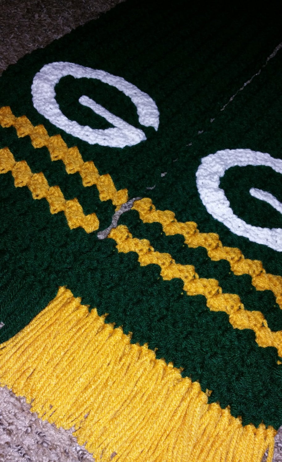 Gehäkelter Green Bay Packers Schal Gehäkelter Green Bay Packers Schal von CreatedWithaHook