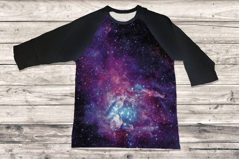 Galaxy Shirt_3/4 Sleeve Raglan Shirt_Choose Unserem Design Oder Reichen Sie Ihr Eigenes Bild Ein Galaxy Shirt_3/4 Sleeve Raglan Shirt_Choose Unserem Design Oder Reichen Sie Ihr Eigenes Bild Ein von CreatedbyMaMa