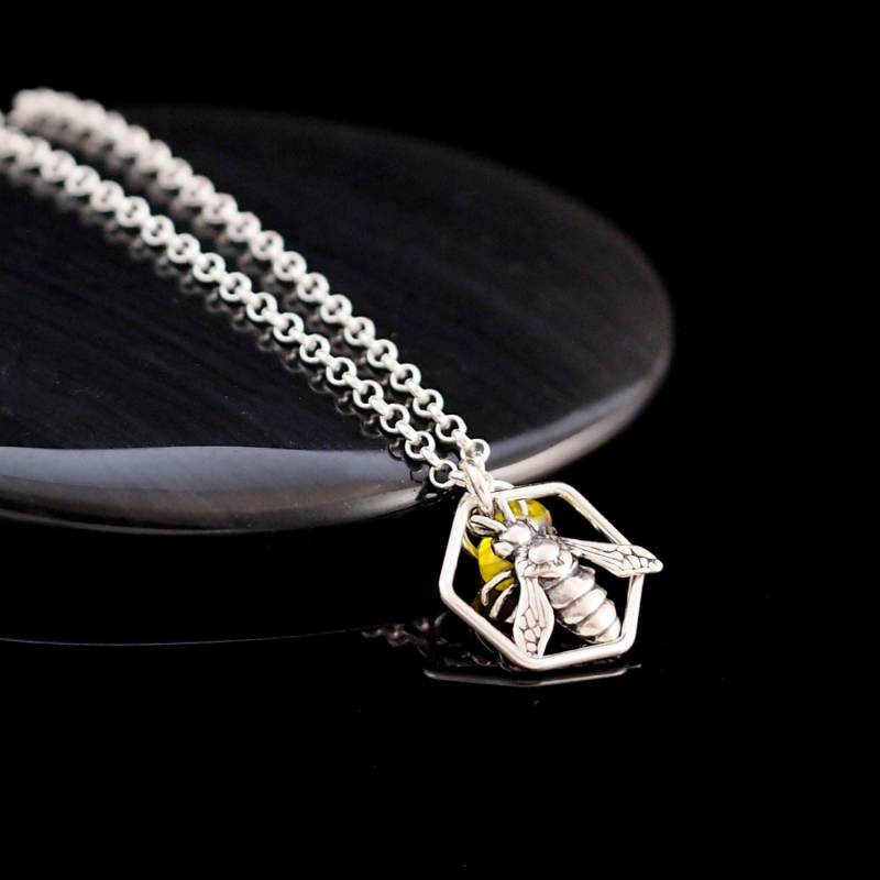 Sei Meine Honigbiene Auch Sterling Silber Halskette von CreatingUnkamen