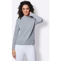 Witt Weiden Damen Merino-Kaschmir-Pullover bleu-meliert von CREATION L PREMIUM