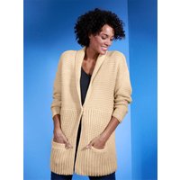 Witt Damen Polyacryl-Merino-Strickjacke, elfenbein-champagner-meliert von CREATION L PREMIUM