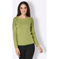 Witt Weiden Damen Viskose-Merino-Pullover lindgrün von CREATION L PREMIUM