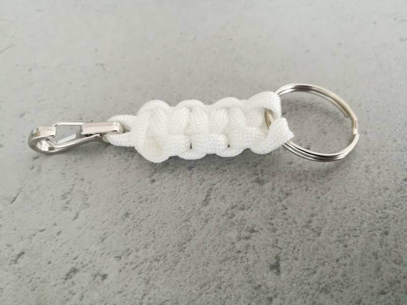 Weißer Schlüsselanhänger von CreationBraceletcuir