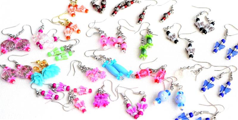 Perlen Hängende | Dangle Ohrringe von CreationsByBronte