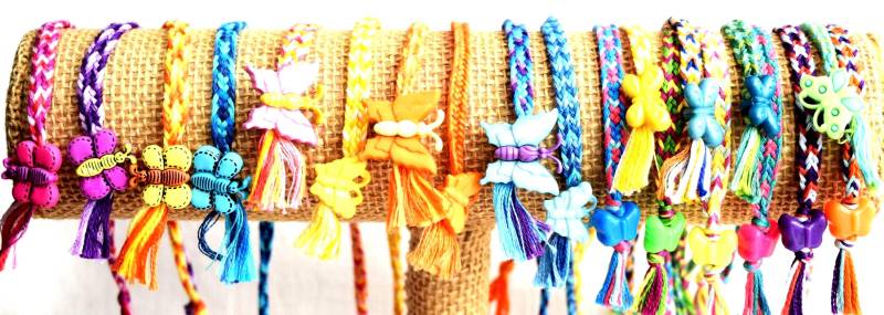 Schmetterling Freundschaft Armbänder Oder Fußkettchen Handgewebt von CreationsByBronte