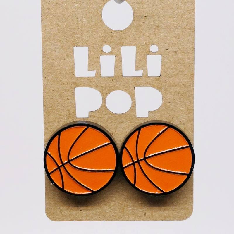Basketball-Ohrring Lili0581 Lilipop Aus Wiedergewonnenem Kunststoff von CreationsLilipop
