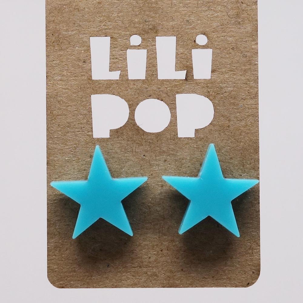 Lili0132 Sternohrringe in Verschiedenen Farben, Hergestellt Aus Recyceltem Kunststoff Und Lasergeschnitten Von Lilipop von CreationsLilipop