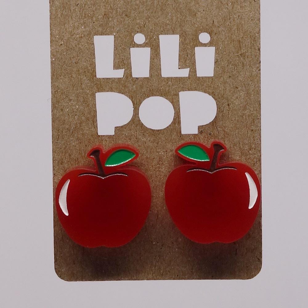 Lili0428 Apfel-Ohrringe - Laserrecycelte Kunststofffrucht Lilipop von CreationsLilipop