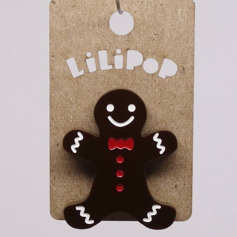 Lili0490 Schneemann Lebkuchen Cookie Pin Kunststoff Laser Lilipop von CreationsLilipop